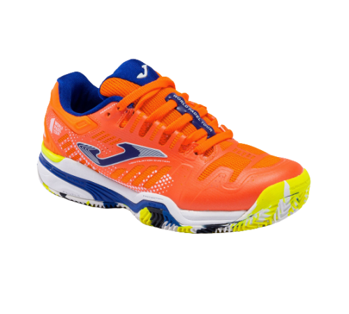 9ij JOMA JSLAMW2208P SLAM 22 CLAY JUNIOR ORANGE ROYAL BLUE